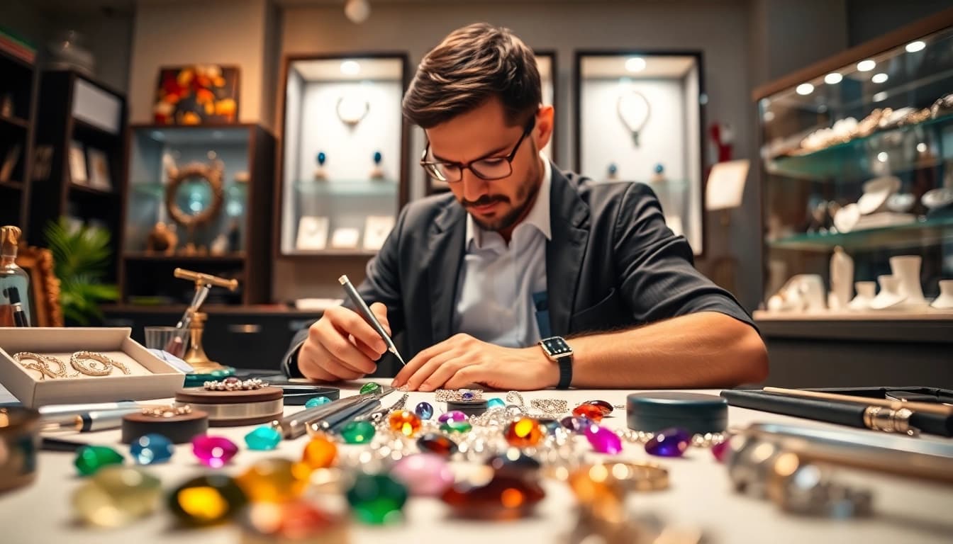 Finden Sie einen Juwelier in der Nähe, der exquisite Schmuckstücke anfertigt und verkauft.