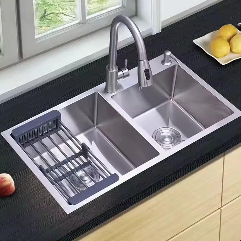 Precision-engineered stainless steel sink designs