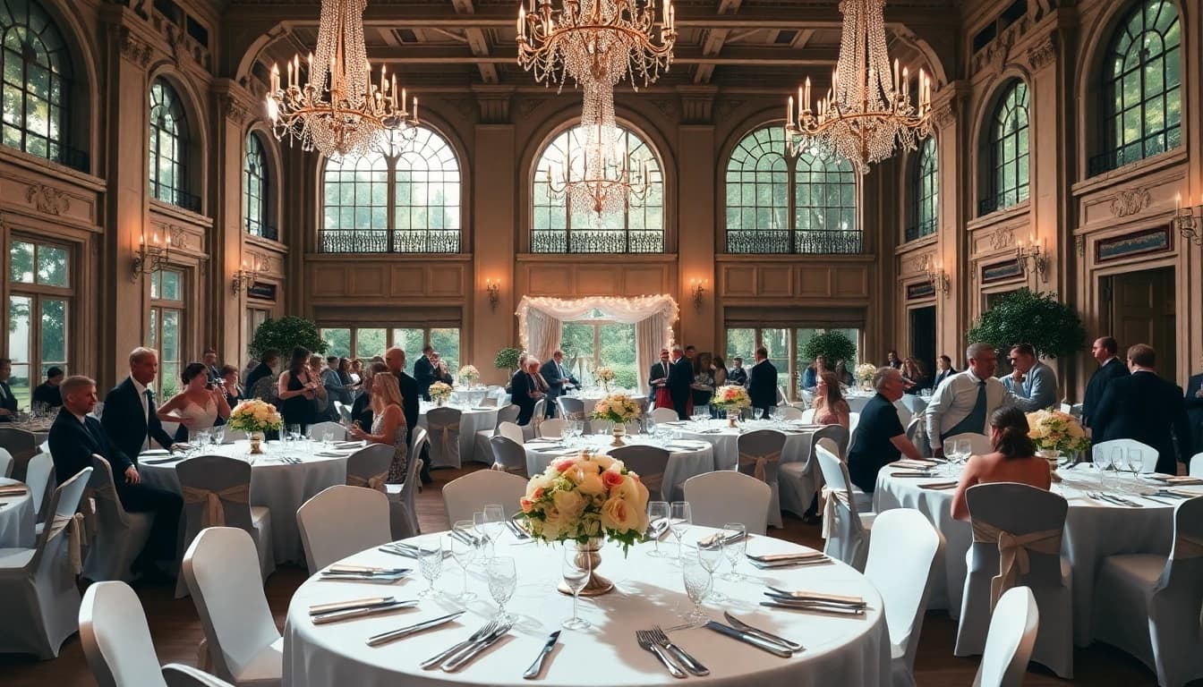 Captivating scene showcasing Jacksonville Wedding Venue with elegant decor for a memorable celebration.