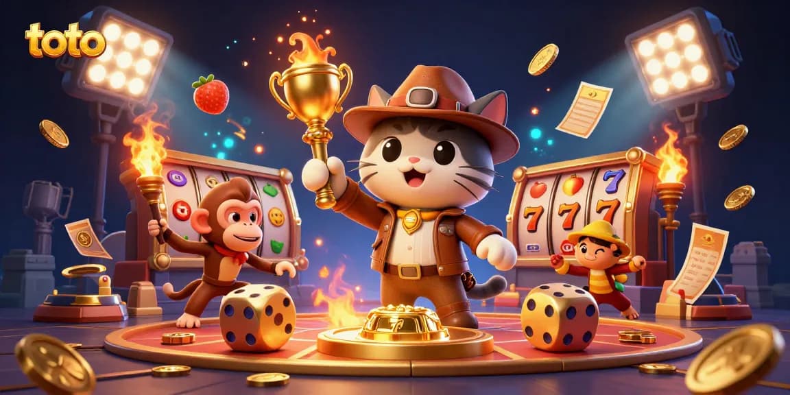 Engage with toto's thrilling casino adventure as a cat archaeologist finds a golden artifact.