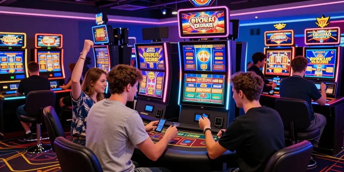 Experience the excitement at new credit card casinos in the UK via https://ibn.org.uk, with vibrant gaming activities and diverse players enjoying modern features.