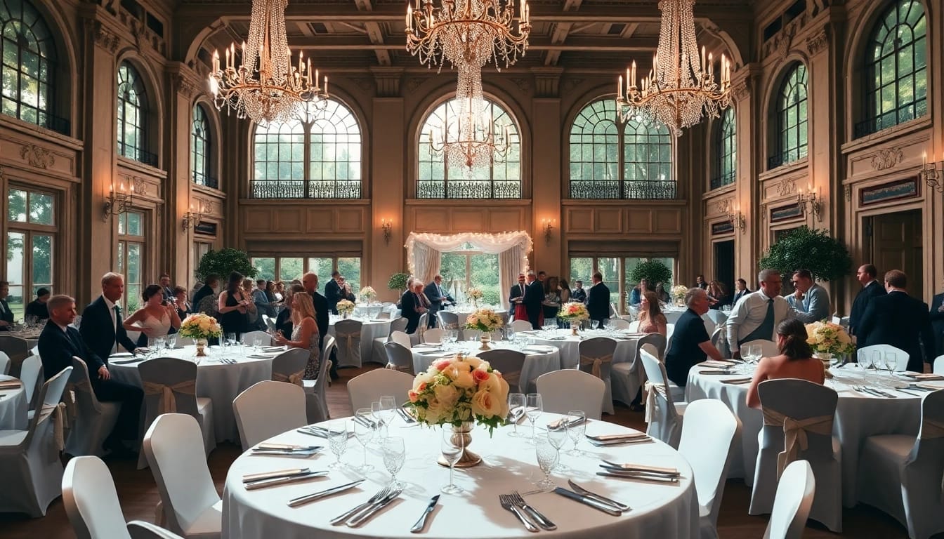 Captivating scene showcasing Jacksonville Wedding Venue with elegant decor for a memorable celebration.