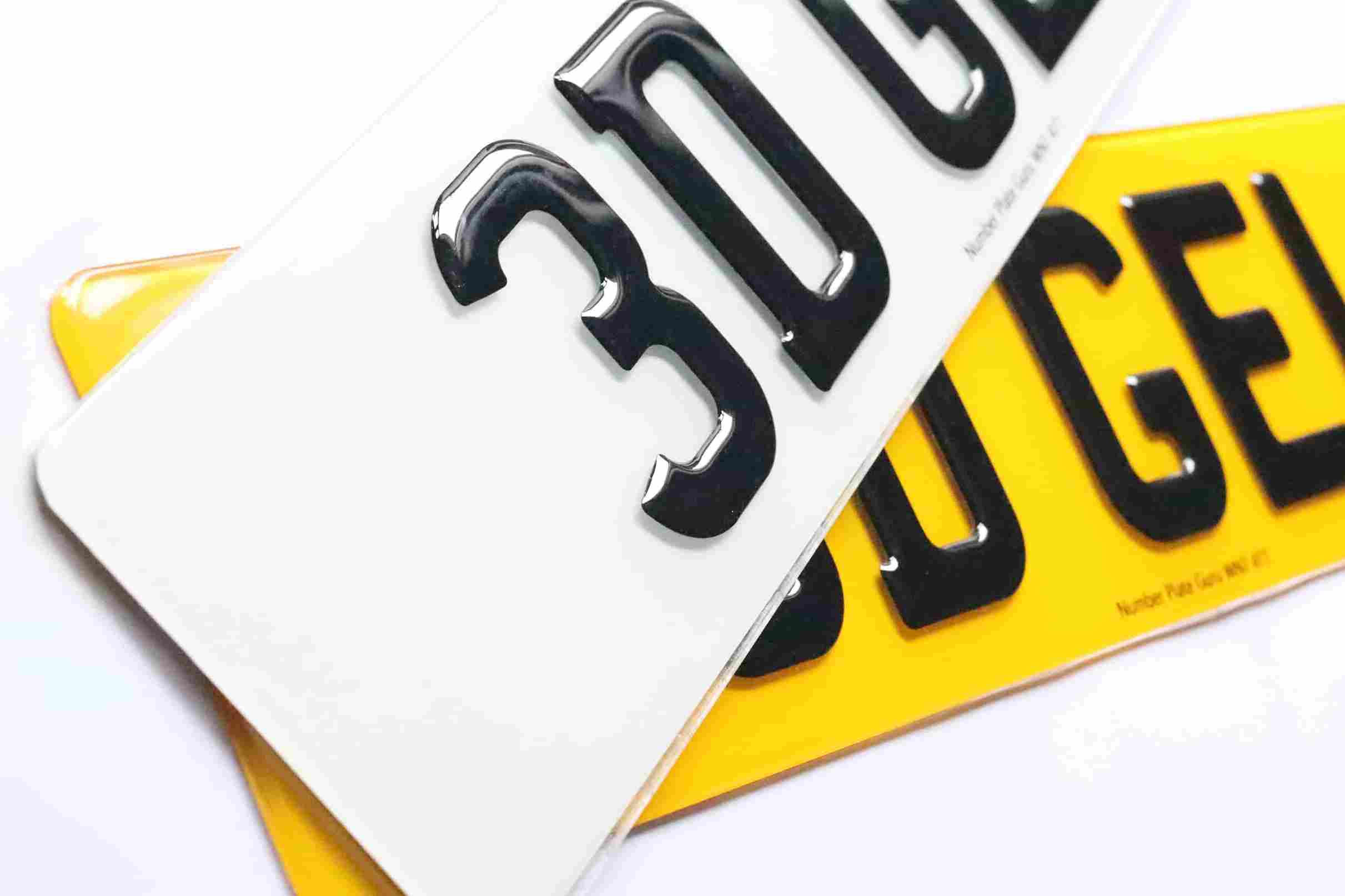 High Quality 3D Number Plate – Stand Out with a Stylish Finish