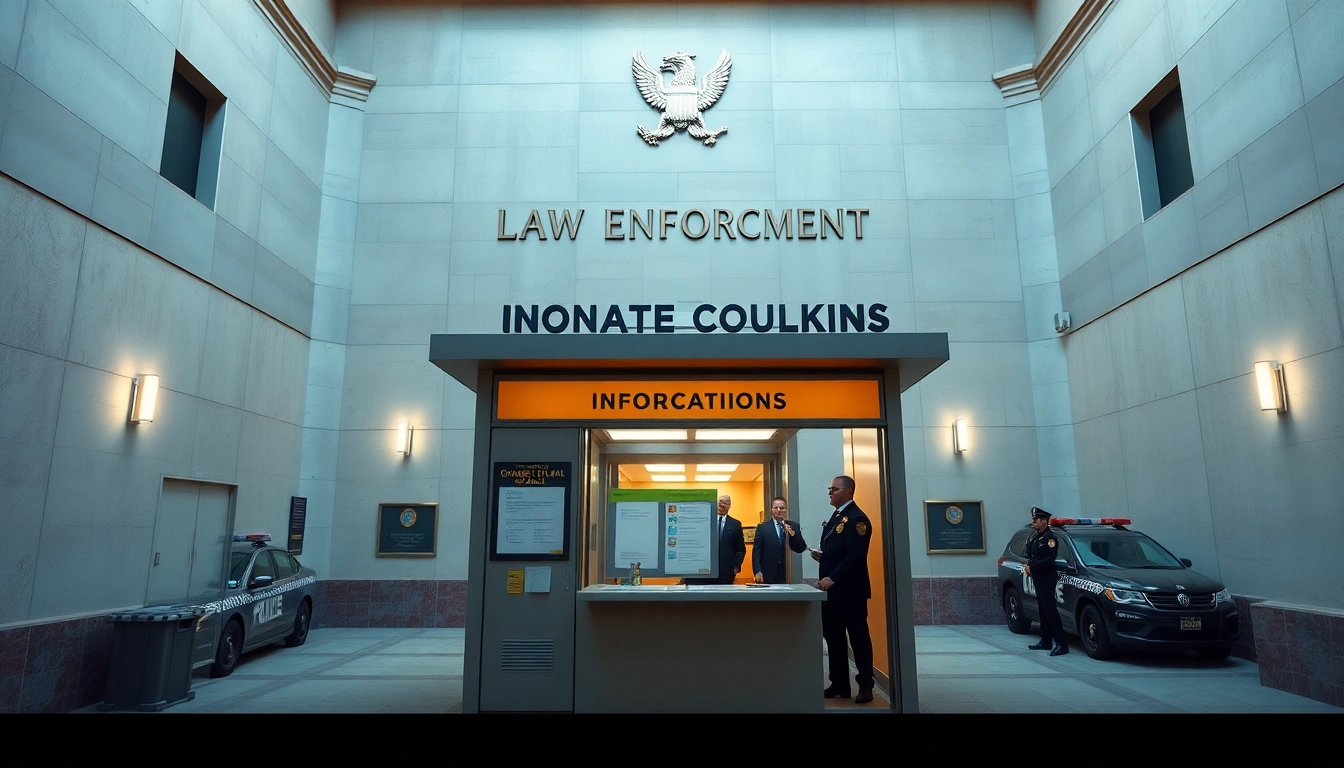 Discover orange county jail inmate booking information at a law enforcement building entrance.