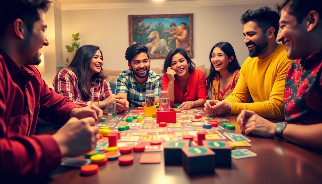 Engaging players immersed in a lively game night featuring daman games.