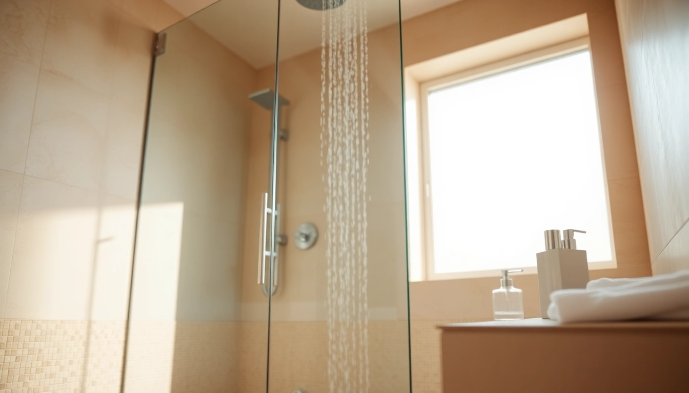 Experience the luxury of a modern sunny shower in a beautifully designed bathroom.