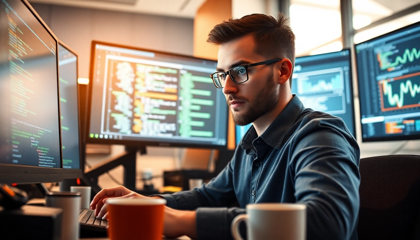Implementing a test automation tool for efficient software testing in a modern workspace.