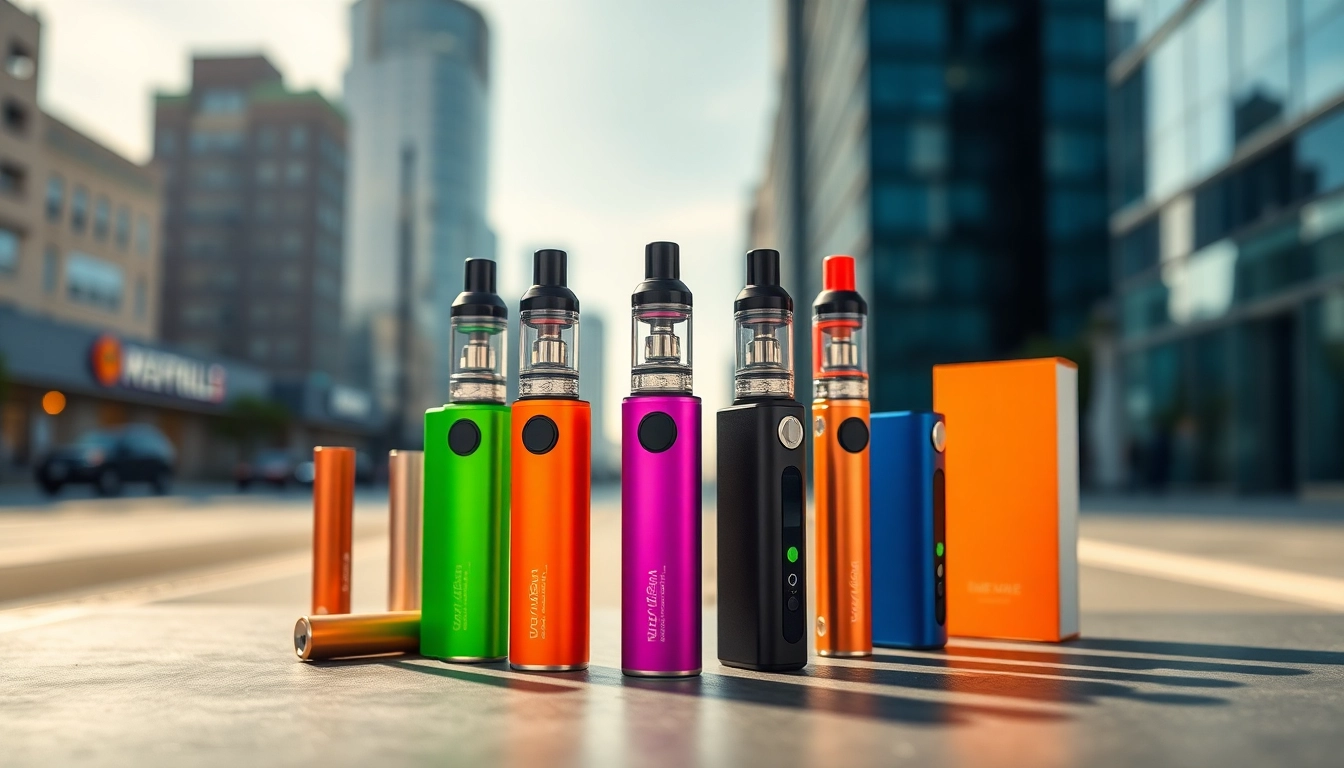 Showcasing funky republic disposable vapes in a vibrant urban setting, highlighting style and allure.