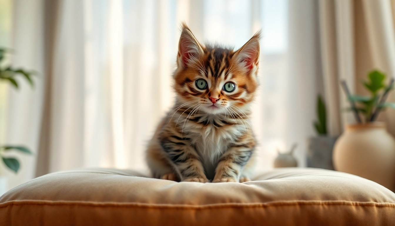 Maine Coon kittens for sale California showing playful expressions in a cozy setting.