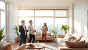 Verkauf der Wohnung auf https://wohnung-verkaufen.immobilien mit einem Immobilienmakler und glücklichen Käufern.