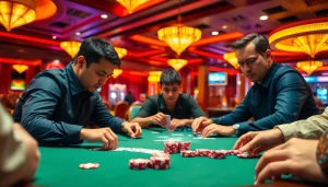 Menangkan permainan domino88 login poker game dengan suasana kasino yang meriah.