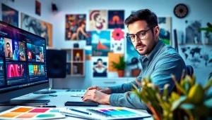 Creating innovative concepts at https://www.trilgameshproject.com in a bright and dynamic studio.