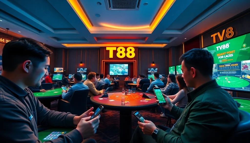 TV88 online gaming platform showcasing vibrant gameplay and user engagement.