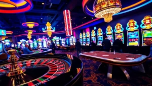 JBO roulette wheel attracts eager players in a vibrant casino atmosphere.