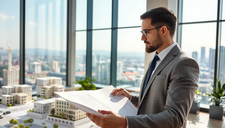 View of https://newdeveloperlaunch.sg property strategies with a real estate agent in a modern office.