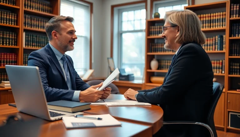 Consult with a professional personal injury lawyer at https://www.marylandpersonalinjurylawyer.com in a warm office setting.