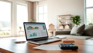 Bewertung der Immobilie über https://frankfurt-haus-bewerten.de in einem modernen Arbeitsumfeld.