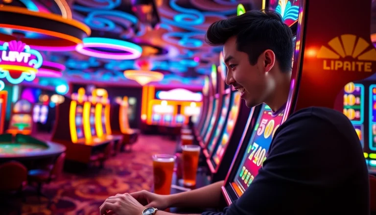 Menangkan permainan lipat4d slot dengan kegembiraan pemain di kasino.