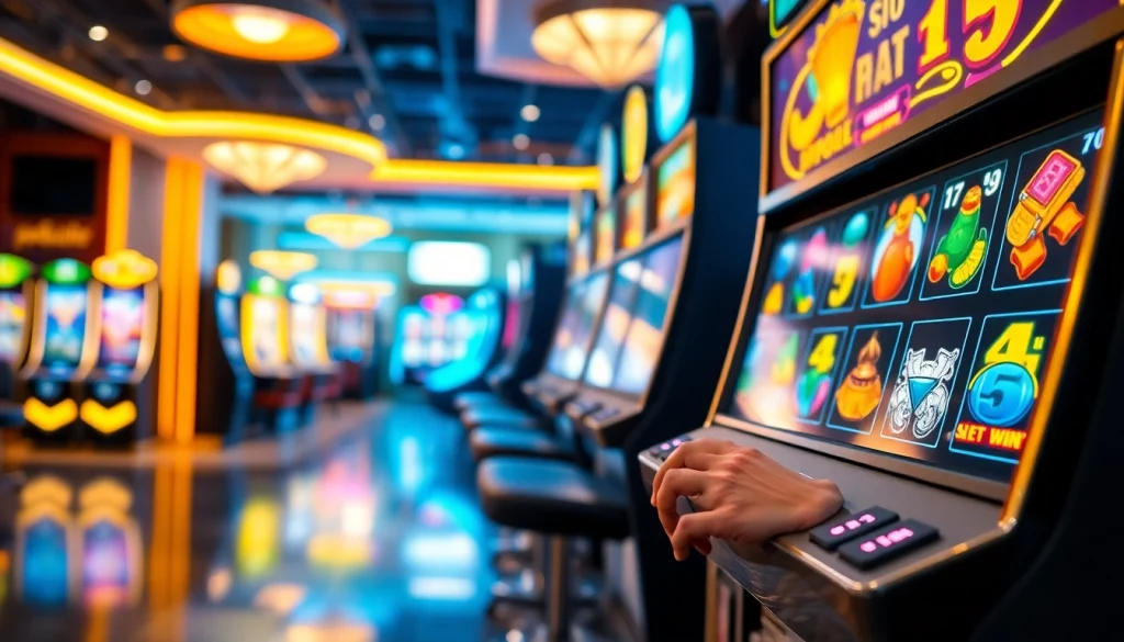 Menangkan di sayapbola slot dengan pemain yang bersemangat di kasino modern.