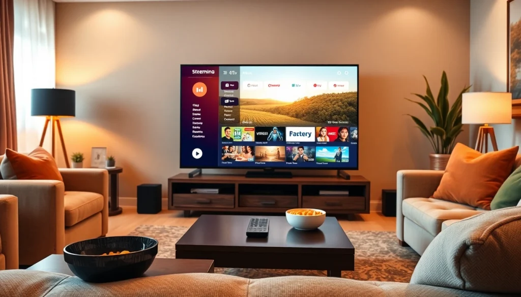 Engaging IPTV entertainment scene showcasing features of https://vizomate.com for ultimate viewing experience.