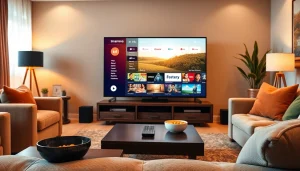 Engaging IPTV entertainment scene showcasing features of https://vizomate.com for ultimate viewing experience.