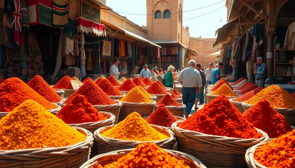Experience the vibrant culture in Moroccan markets when you visit morocco.