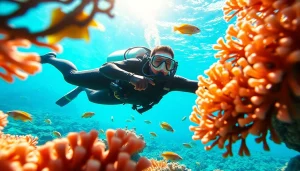 Scuba diver exploring the vibrant underwater world of https://marvinscubaexpeditions.com