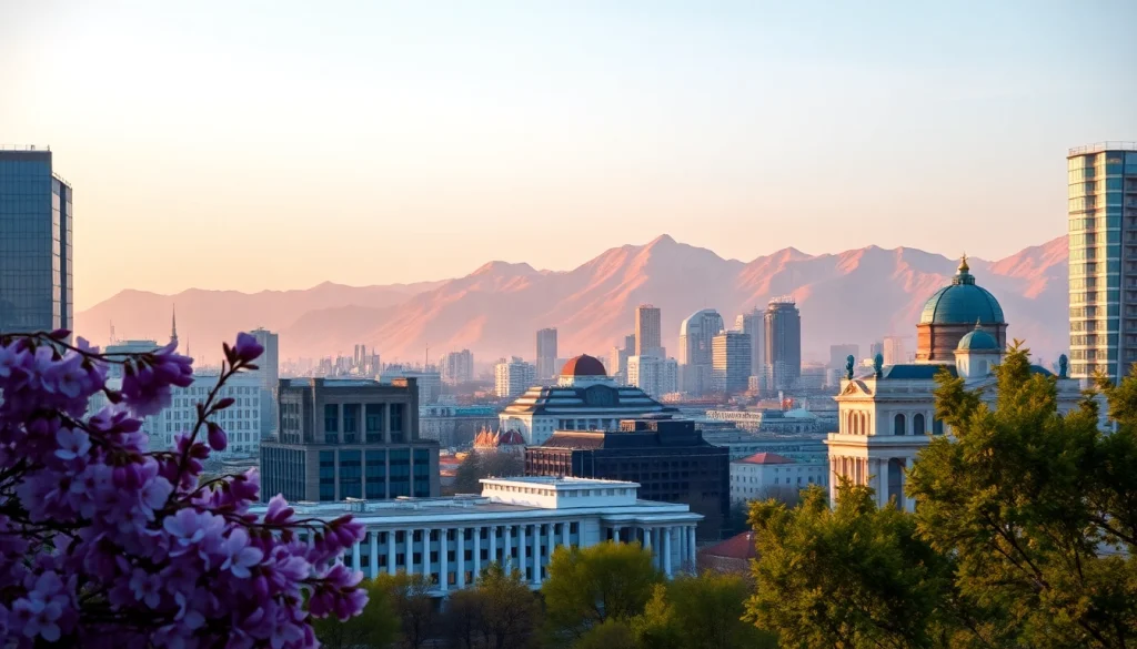 View the Almaty skyline with its beautiful contrast of nature and city life at https://albmaftoh.com.