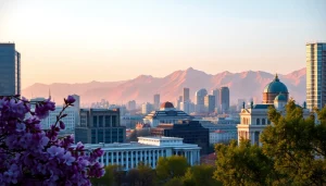 View the Almaty skyline with its beautiful contrast of nature and city life at https://albmaftoh.com.