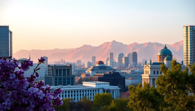 View the Almaty skyline with its beautiful contrast of nature and city life at https://albmaftoh.com.