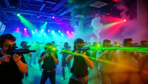 Spanning lasergame arena experience showcased at https://eventmaker-lasergame.nl met spelers in actie.