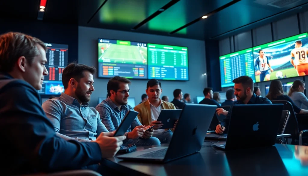 Strategi taruhan sayaptogel ditampilkan di lounge olahraga modern dengan teknologi terkini.