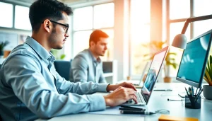 Designing a professional website on https://albmaftoh.com with creative tools.