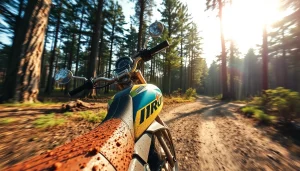 Navigate the thrilling off-road adventure with a motorcycle highlighting https://relevance.com.ua's focus on exploration.