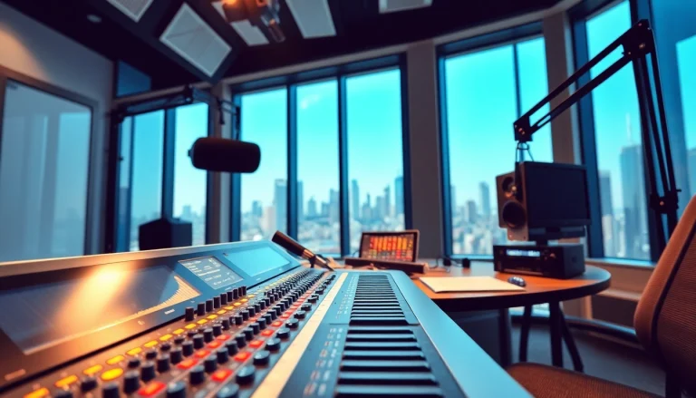 Listen to live broadcasts on https://www.westcentralsbest.com in a vibrant radio studio setting.