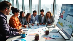 Collaborative team at work analyzing data and strategies for https://www.shiverhamilton.com.