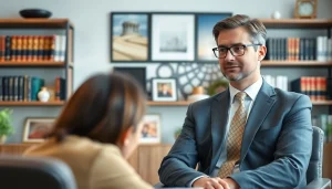 Consulting session at https://www.shiverhamilton.com with a professional attorney helping a client.