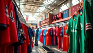 Shop a diverse range of football kits emphasizing vibrant designs for fans and players