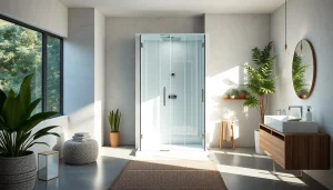 Installer une cabine de douche sirhona moderne dans une salle de bain élégante.