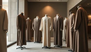 Shop premium thobes featuring exquisite craftsmanship and elegance in every stitch.