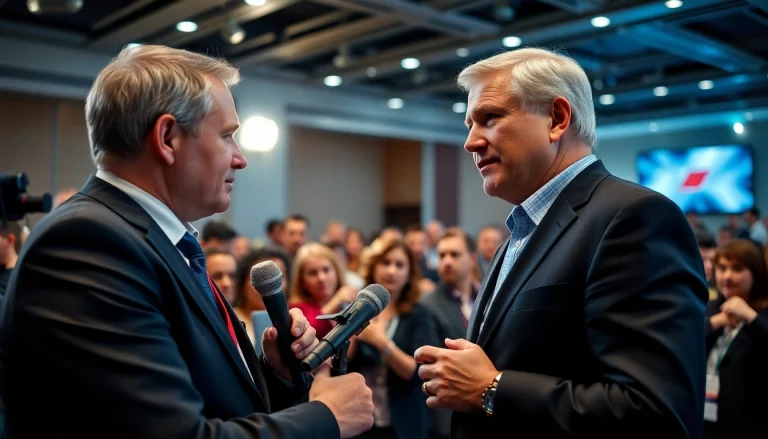 تغطية اخبار العرب بمؤتمر صحفي مع سياسي واهتمام كبير من الجمهور.