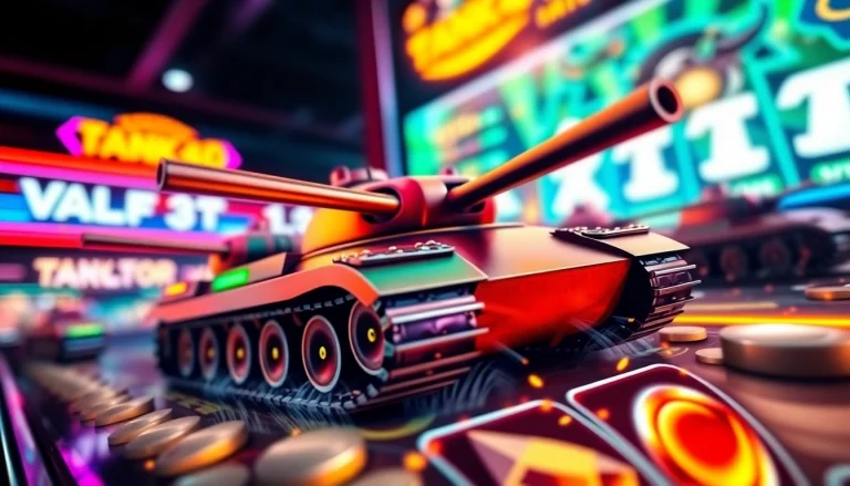 Menampilkan permainan slot tank4d toto slot dengan grafis menarik dan desain yang energik.