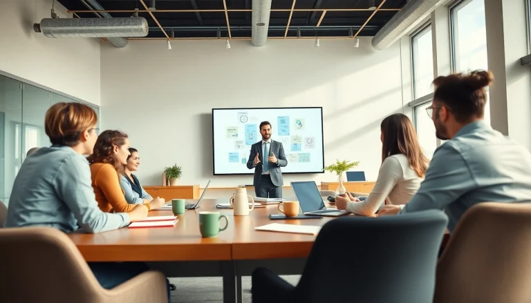 Collaborative meeting at https://fhpts.com with diverse team members focused on innovation.