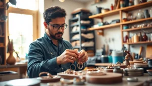 Explore the artistry behind handmade jewelry at https://www.lyliarose.com with a craftsman at work.