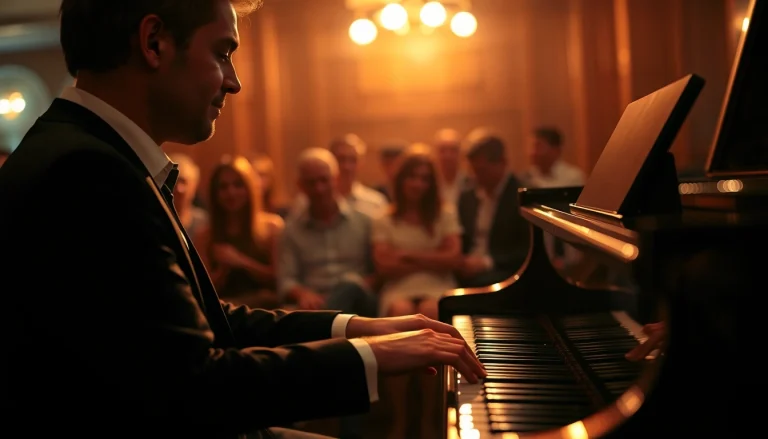 Experience soothing piano music at https://whisperings.com.ua with an intimate concert setting.