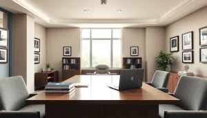 Explore the professional law office at https://www.expertlawattorneys.com, showcasing a modern interior with legal awards.
