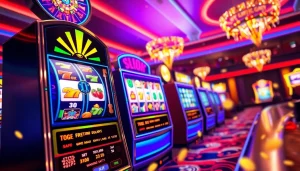 Menampilkan pengalaman interaktif lipat4d dengan mesin slot yang dinamis dan lingkungan kasino yang hidup.