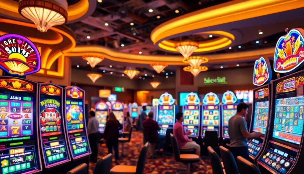 Mengakses Indosga slot online di mesin slot yang menarik dengan banyak pemain.