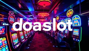 Experience the thrill of online slots at doaslot in a vibrant digital casino atmosphere.