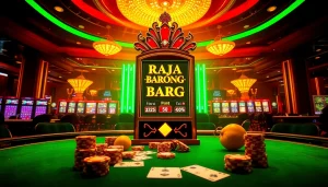 Engaging players at the raja barong slot machine in a luxurious casino setting.